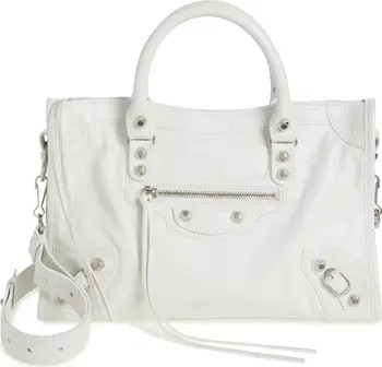 Small Le City Crinkle Leather Top Handle Bag | Nordstrom