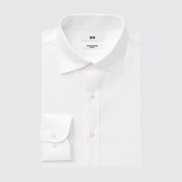 Super Non-Iron Slim-Fit Long-Sleeve Shirt | UNIQLO (US)