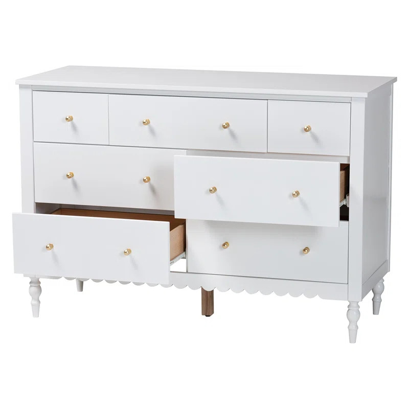Outfit your bedroom with the expedience and grace of the lovely Roni dresser. Made in Malaysia, t... | Wayfair North America