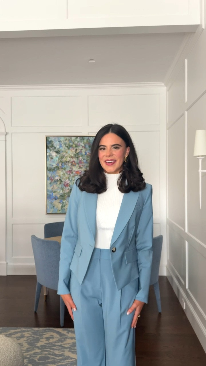 A spring suit! This lovely look from Veronica Beard would be perfect for a dressy spring event, Easter, the office, or a job interview! Wearing a size 4 in everything!:) 