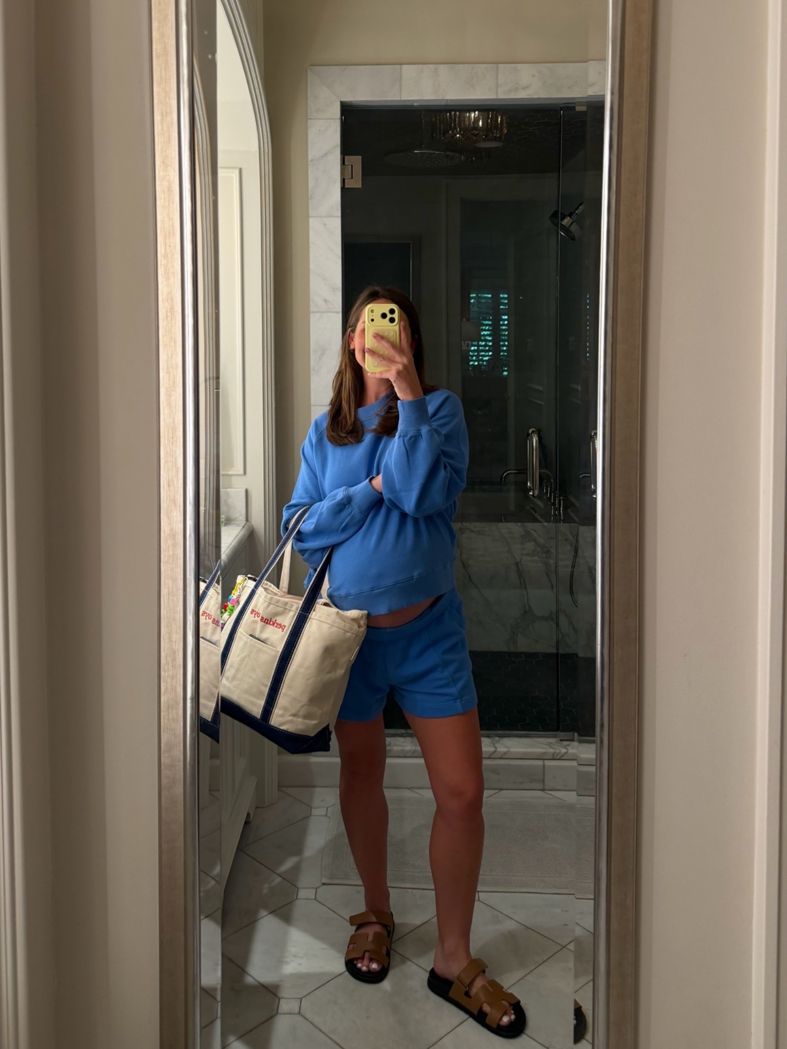 Current favorite set & need in every color! Purchased for postpartum but they happened to work with the bump🙌🏼💙 wearing a small in both!

#LTKBump #LTKmomlife #LTKootd
