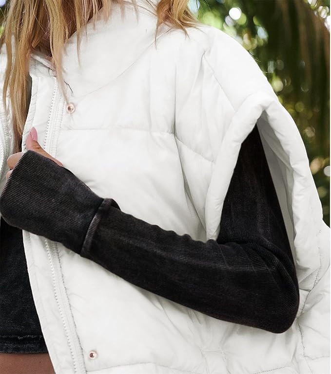 Songling Womens Oversized Puffer Vest Stand Collar Full Zip Sleeveless Bubble Puffer Vest Quilted... | Amazon (US)