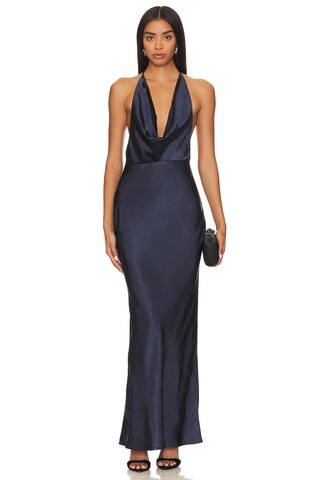 Runaway The Label Posey Maxi Dress in Navy from Revolve.com | Revolve Clothing (Global)
