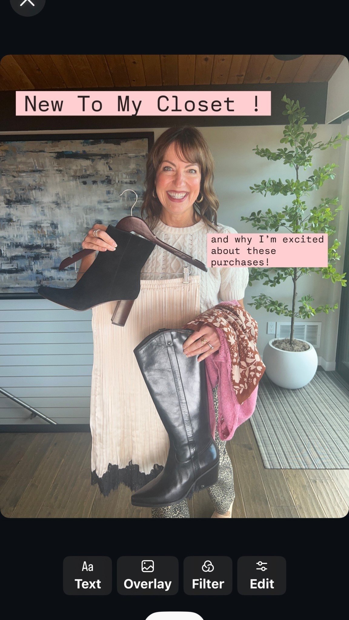 Comment SHOP for outfit links! 
I had some gaps in my wardrobe, and these are my new additions! I added a bit of trend with a lace detail skirt and a new scarf. I also found a heeled boot that’s very comfortable and a tall subtlety western pair that is flattering on my leg!! Of course I couldn’t resist a couple new shoulder baring sweaters- my weakness!😂
How to Shop:🛍️
-Comment SHOP for louder links! 
-Click the link in our bio to shop.
-Watch our stories for links! 

#newtomycloset #falloutfit #fallstyle #fallfashion #blackboots #westernboots #over40fashion #over50fashion #outfitinspiration #outfit #midiskirt #seattleblogger #wardrobemusthave #wardrobeinspo #wardrobeessentials #shoppingonline #shopwithme 

#LTKStyleTip #LTKootd #LTKShoeCrush