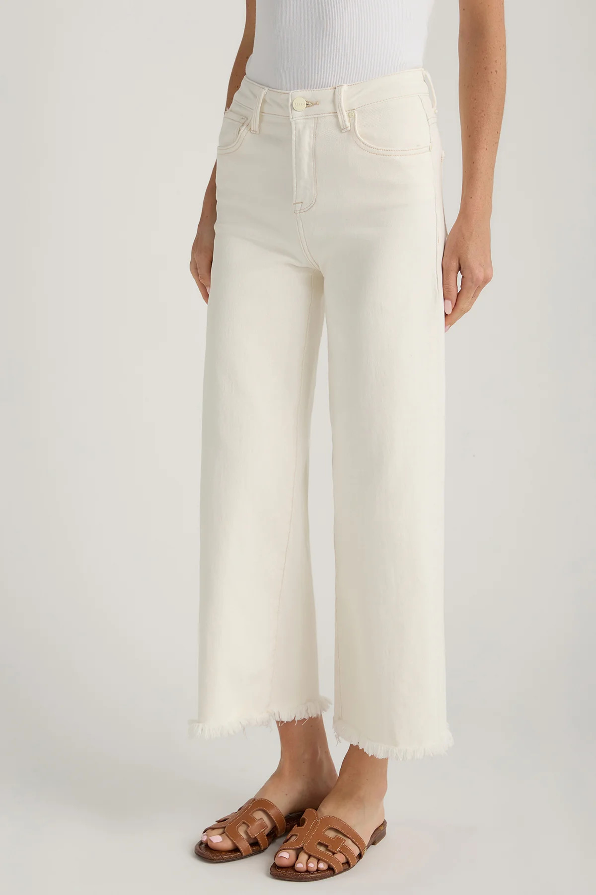 Risen Marlo Wide Leg Crop Jeans | Social Threads