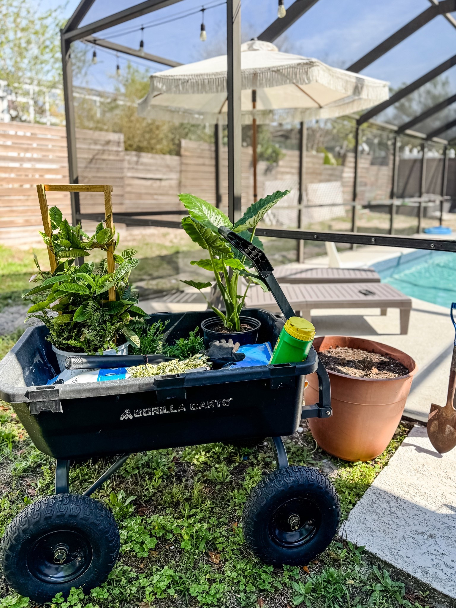 The ultimate garden wagon 🙌🏼 beats any other wheelbarrow 

#LTKHome #LTKSeasonal