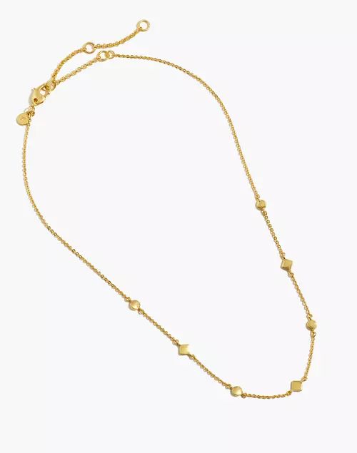 Mixed Shape Station Chain Necklace | Madewell