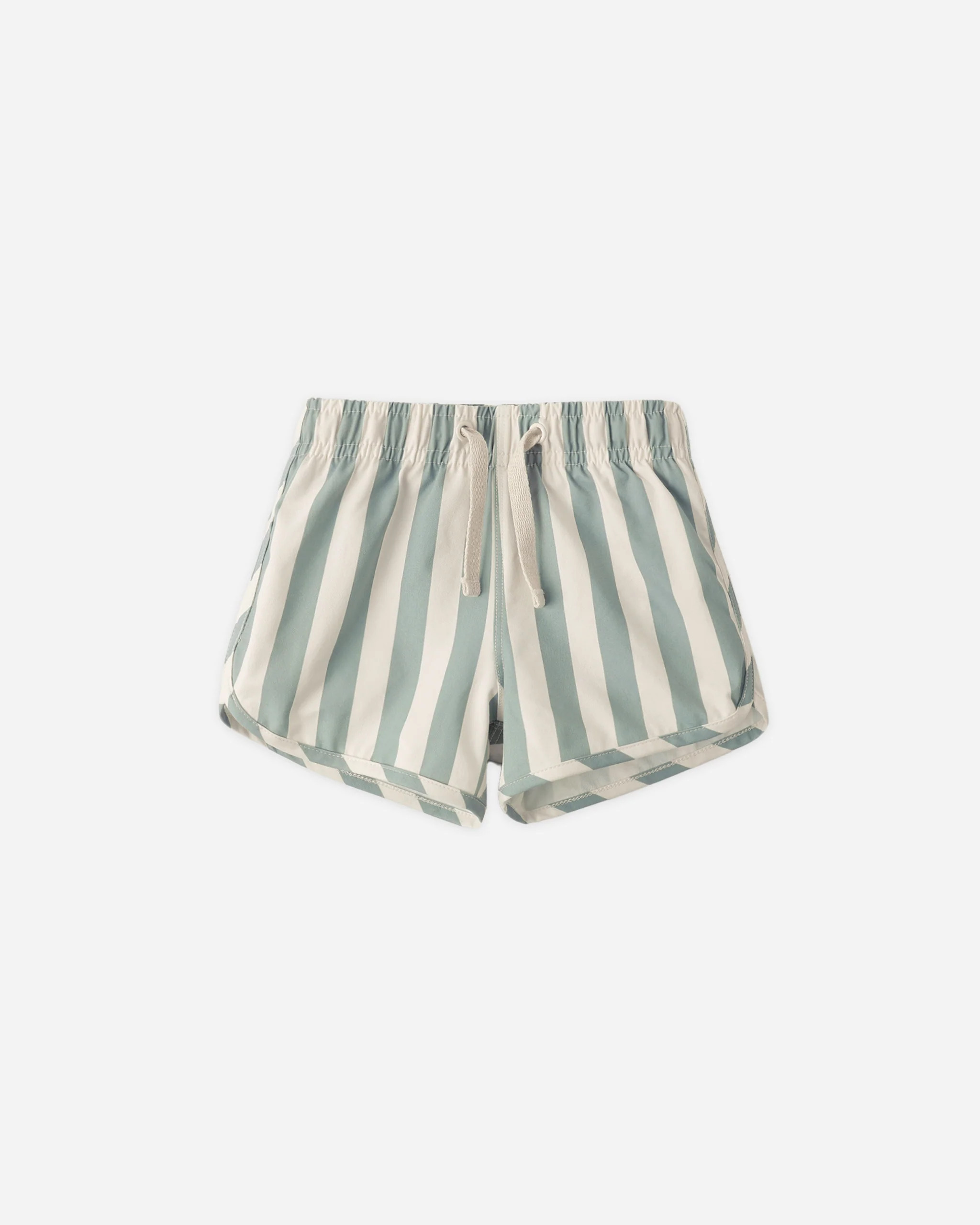 Swim Trunk Green Stripe | Rylee + Cru