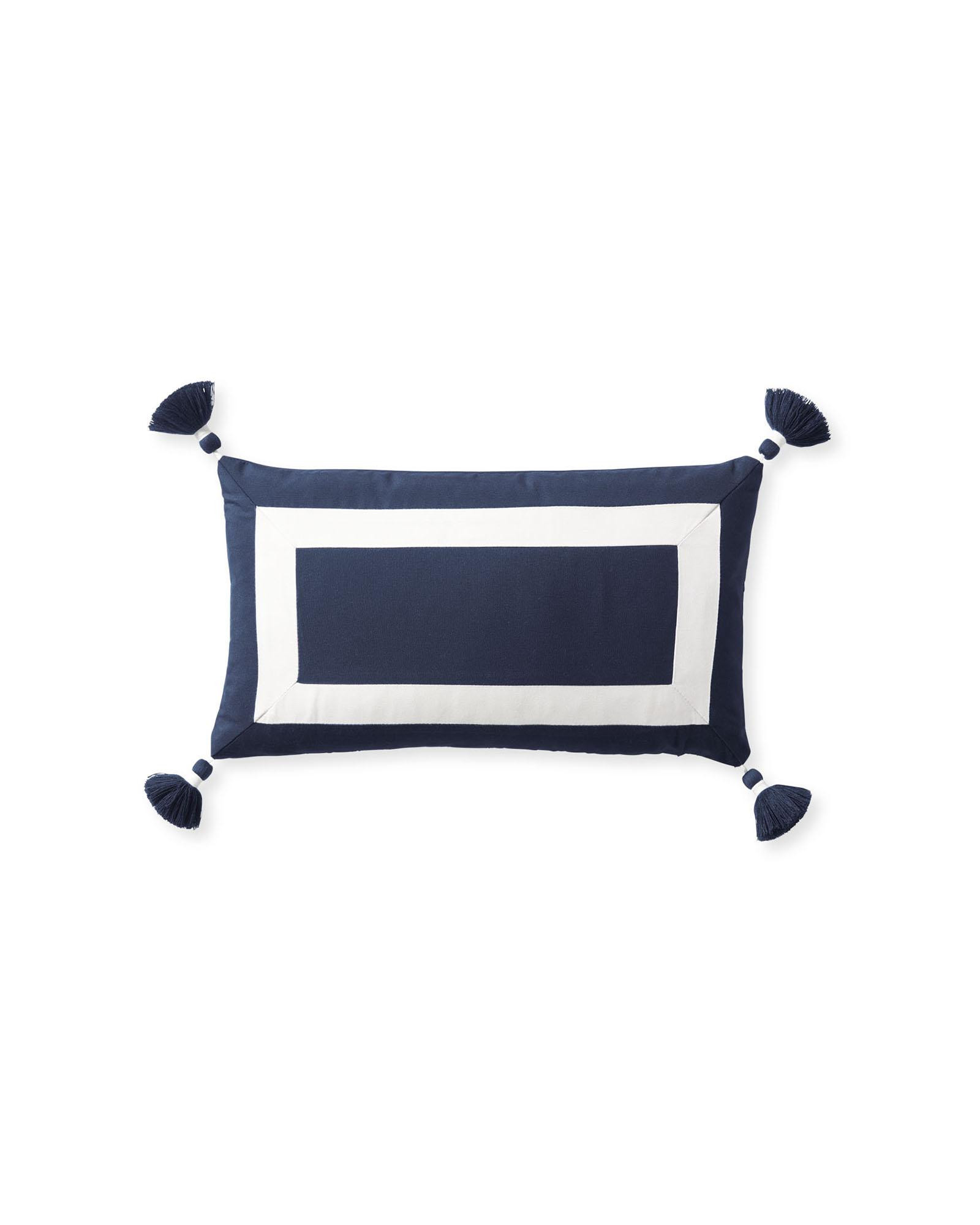Sunbrella®️ Border Frame Outdoor Pillow Cover | Serena and Lily