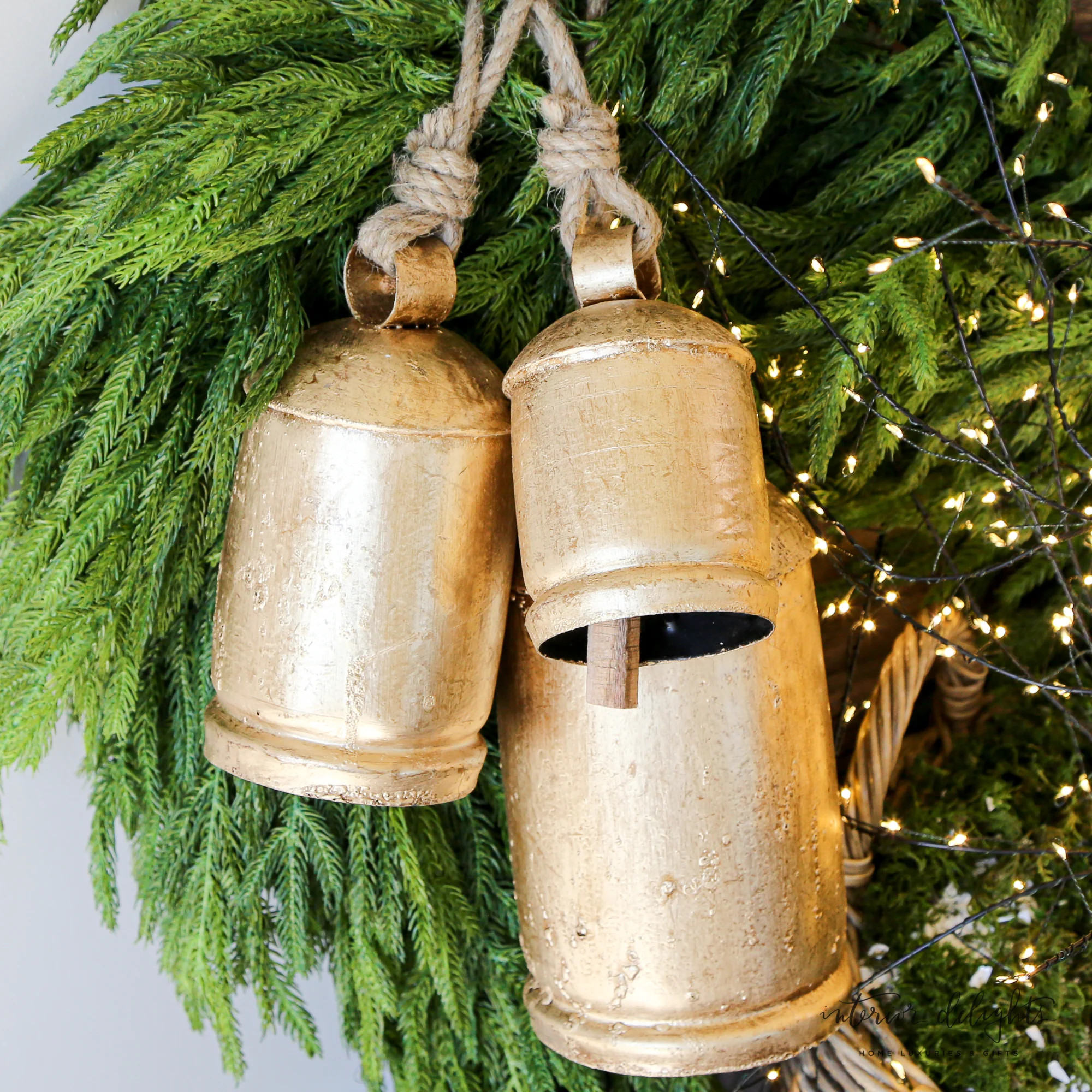 Gold Cowbells-Set of 3 | Interior Delights