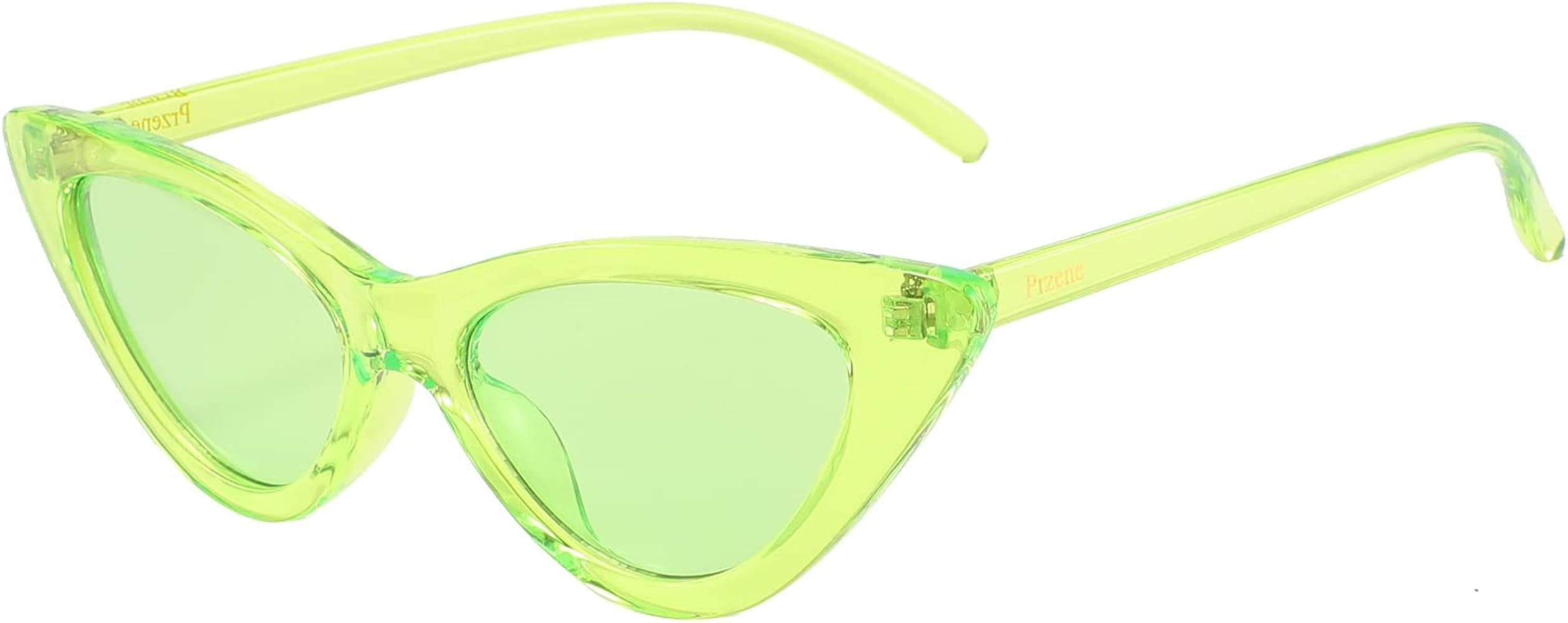 Przene Cat Eye Sunglasses for Women Candy Color Small Frame Trendy Cateye Sun glasses 6581 | Amazon (US)