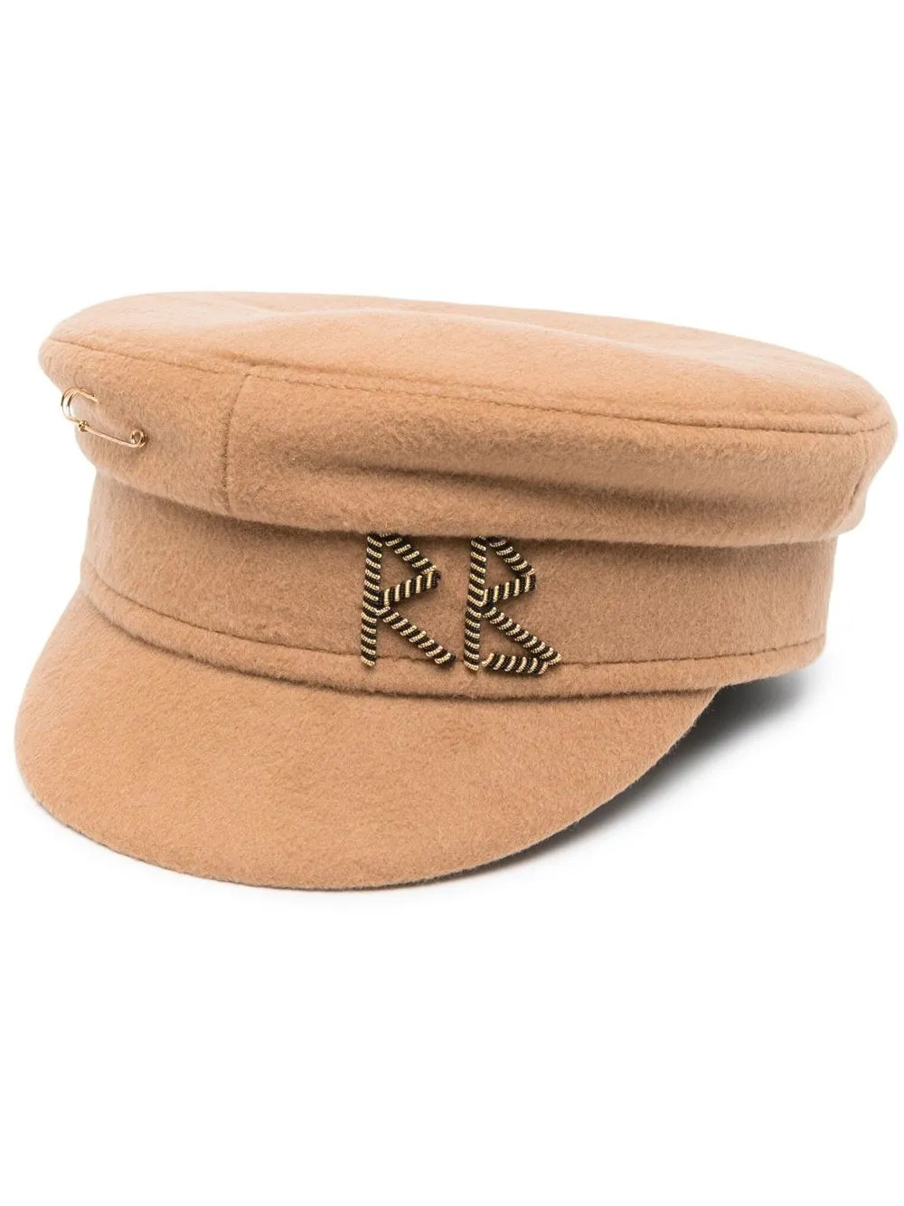 Ruslan Baginskiy appliqué-logo Wool Beret | Neutrals | FARFETCH SK | Farfetch Global