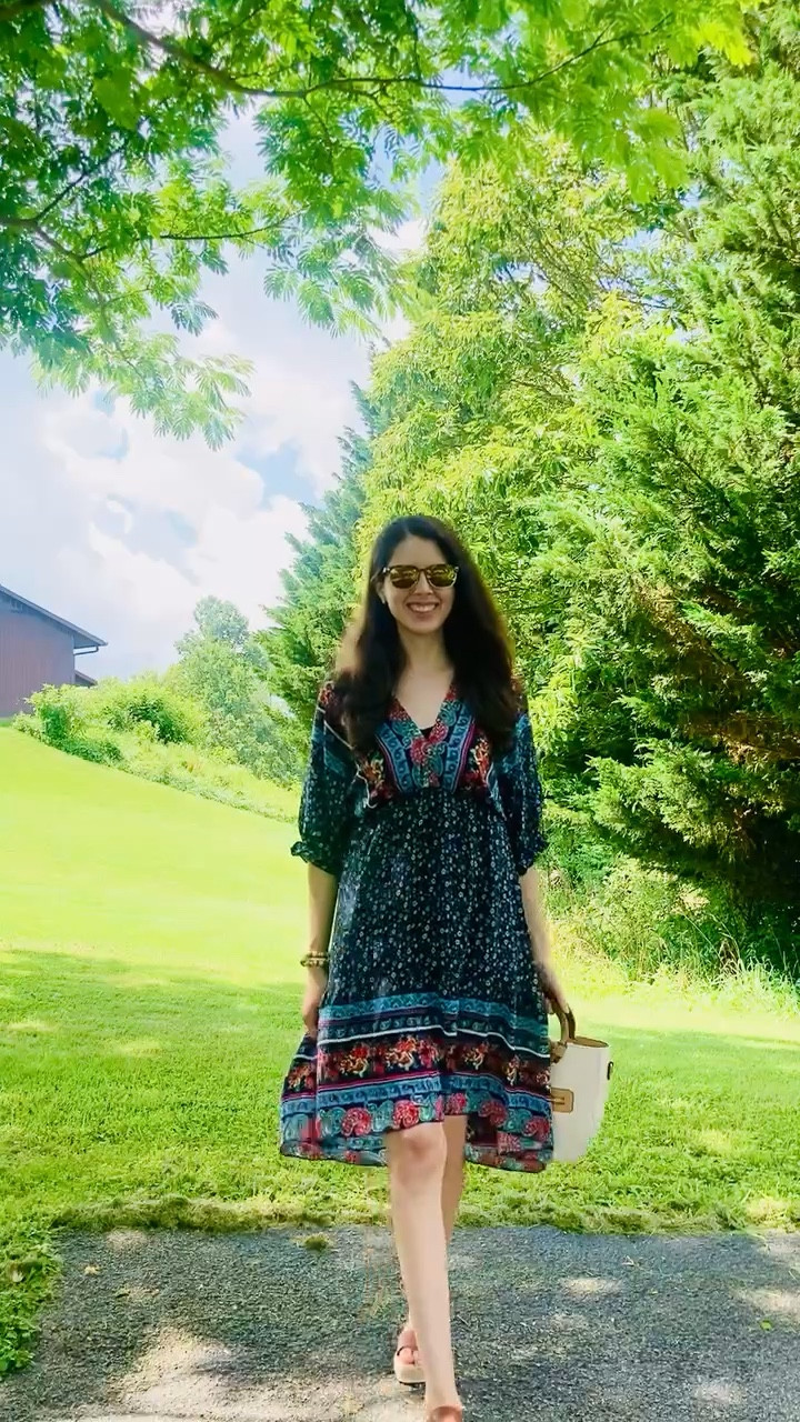 Navy dress for wear now or wear later. ☀️ 🍂 Will wear this dress in the fall with tan boots. Some are linked from the Nordstrom anniversary sale that ends tomorrow! 

Midi dress  
Summer dress 
Fall dress 
Work dress
Casual dress 
Church dress
Date night dress 
Floral dress 
Navy dress 

#LTKSeasonal #LTKFind #LTKxNSale