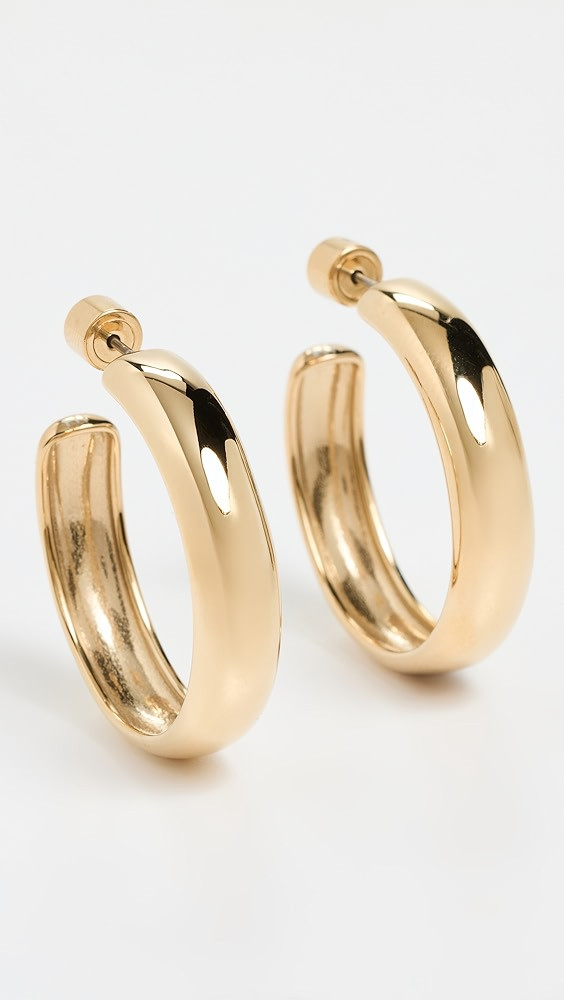 Large Staple Hoops | Shopbop