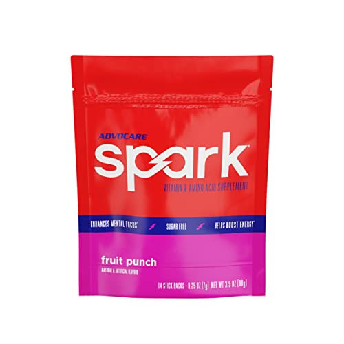 AdvoCare Spark - Energy Drink Mix - Vitamin & Amino Acid Supplement - Supports Energy & Focus* - Portable Immune Support* - Sugar-Free - Fruit Punch, 14 Stick Packs (3.5 oz) | Amazon (US)