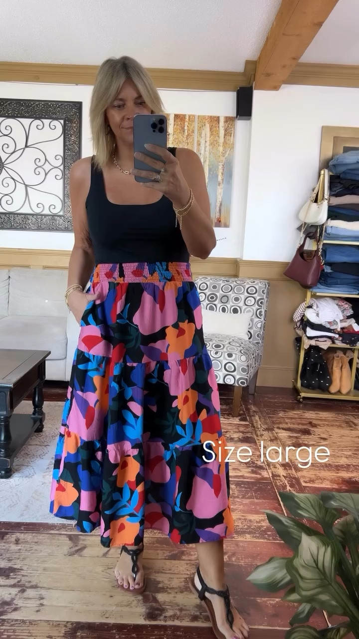 Size large in the skirt and tank- great for spring & summer 

#LTKSeasonal #LTKOver40 #LTKMidsize