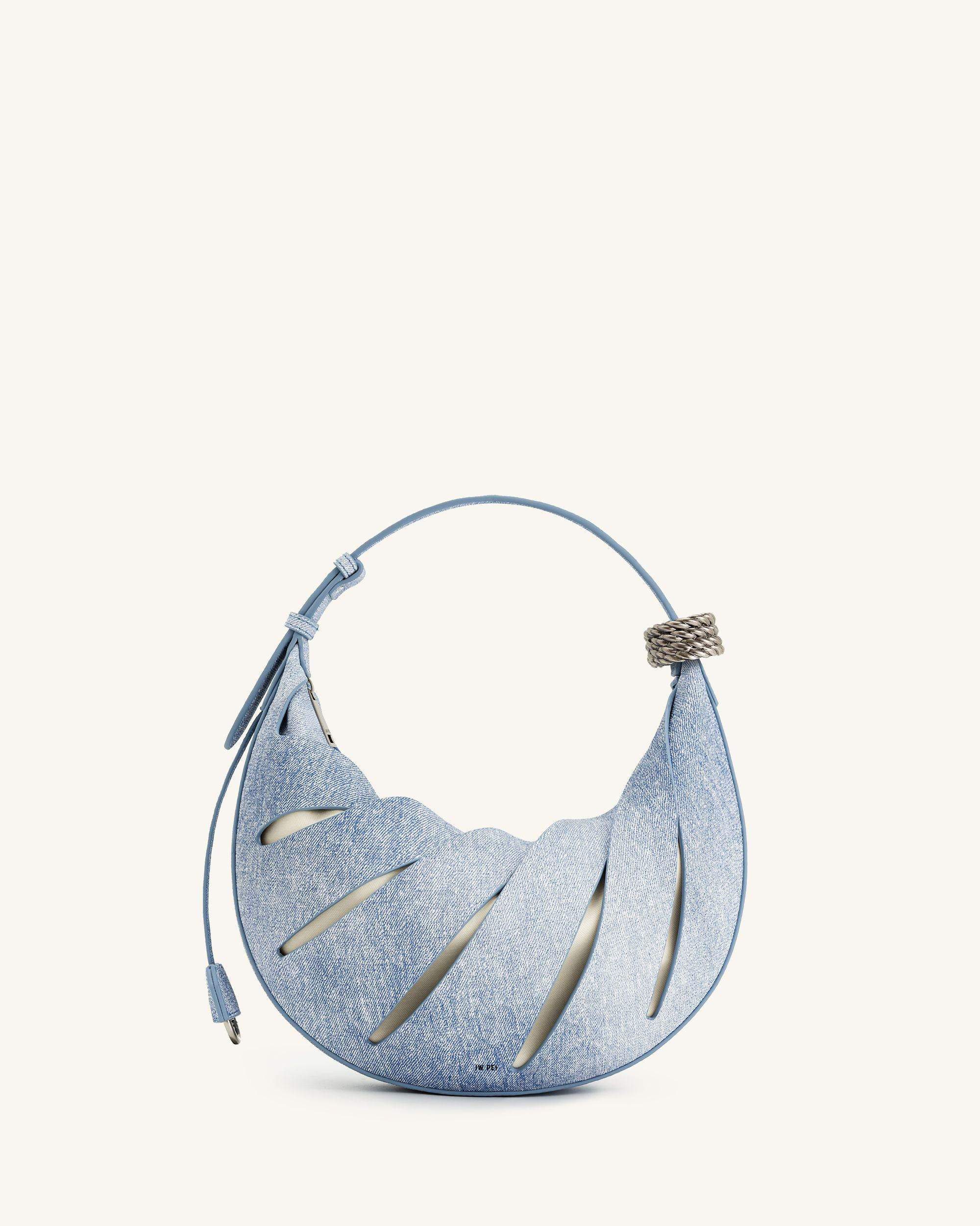 Jana Hollow Out Shoulder Bag - Blue | JW PEI US