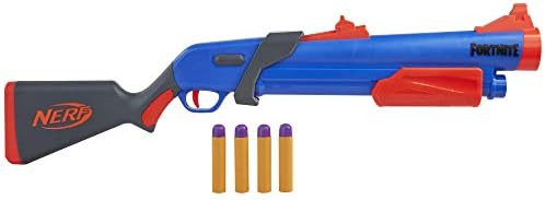 NERF Fortnite Pump SG Blaster -- Pump Action Mega Dart Blasting -- Breech Load -- 4 Official Mega... | Amazon (US)