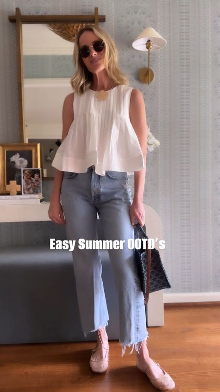 Straight from my own closet… here are some classic summer looks to reach for when you need some inspiration! Always keeping to a simple pallete of denim, white and a neutral of some sort. You will easily get dressed ( when not in athleisure or swim ) with this combo! 

#LTKstyletip #LTKfindsunder100 #LTKVideo