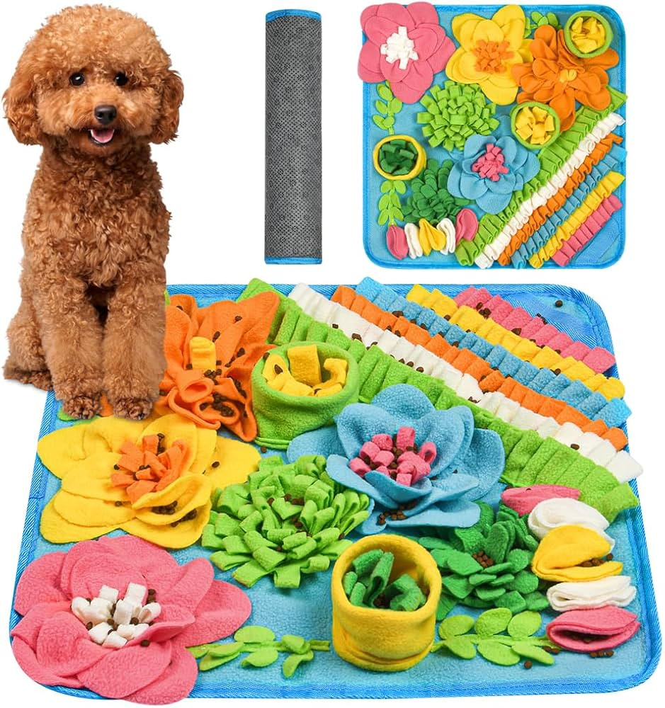 OSDUE Schn\u00fcffelteppich Hund, Futterschn\u00fcffel-Futtermatte, Hunde-Schn\u00fcffelmatte, We... | Amazon (DE)