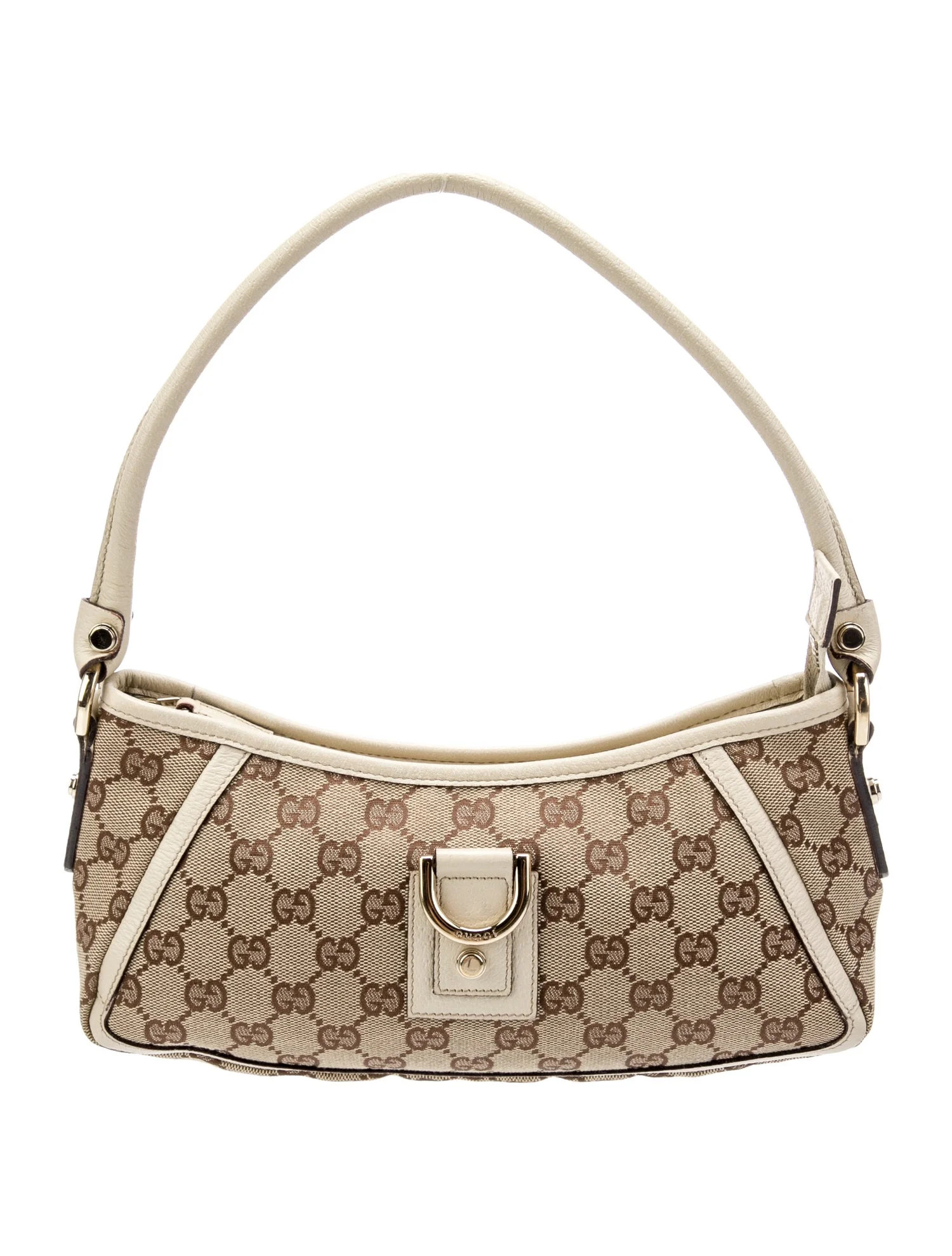 GG Canvas D-Ring Abbey Pochette | The RealReal