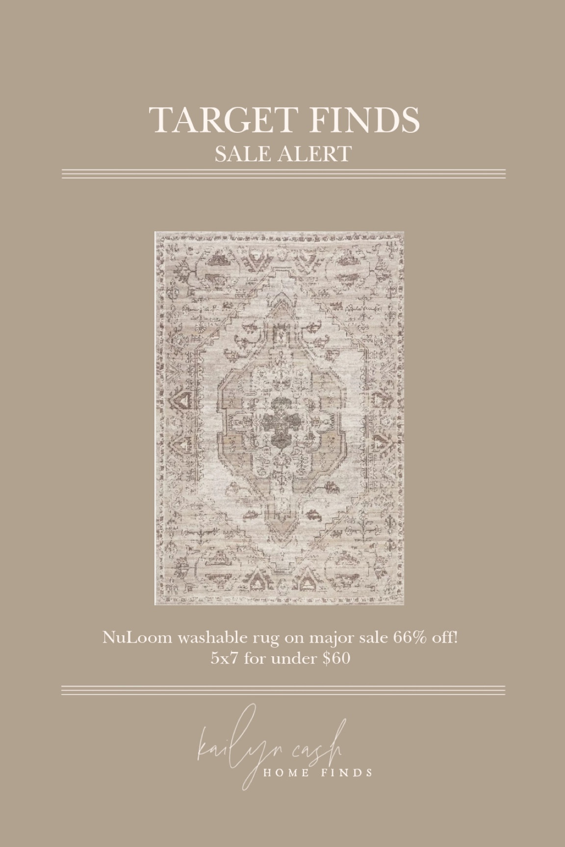 Beautiful washable rug is 66% off right now at Target 🙌🏼 

#LTKSaleAlert #LTKHome