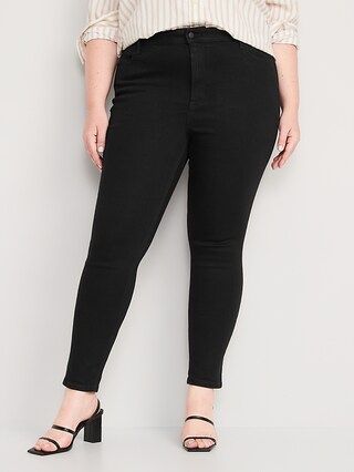 High-Waisted Wow Black Super-Skinny Jeans for Women | Old Navy (US)