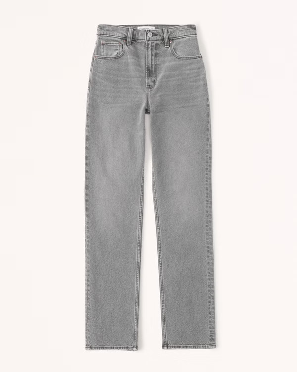 Women's Ultra High Rise 90s Straight Jean | Women's Bottoms | Abercrombie.com | Abercrombie & Fitch (US)