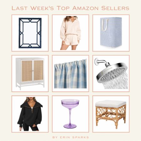#founditonamazon
Amazon home 
Amazon fashion
Amazon finds
Bamboo mirror
Blue and white home
Half zip pullover 
Designer dupe 
Serena and lily dupe
Rattan stool
End of bed bench
Colored wine glass
Blue gingham drapes
Rattan media console
Bathroom hardware 
Loungewear 
Athleisure 
Nursery hamper
Lululemon dupe
Looks for less

#LTKsalealert #LTKhome #LTKunder50