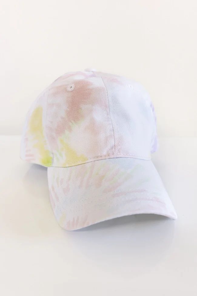 Best Expectation Tie Dye Baseball Multi Hat | The Pink Lily Boutique