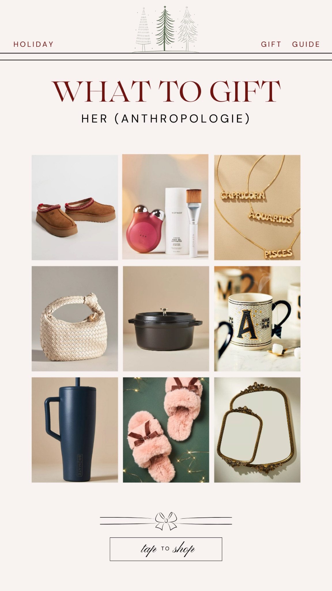 My top gift picks for her from Anthropologie!

#LTKGiftGuide #LTKHoliday #LTKStyleTip