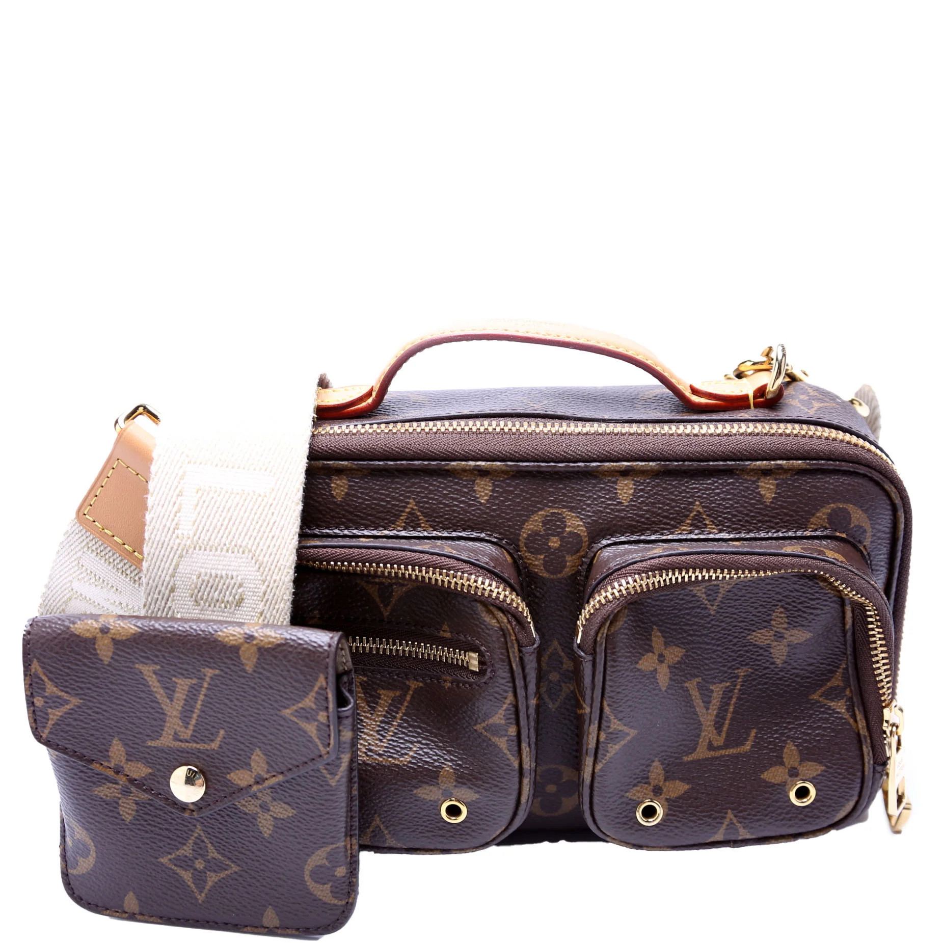 Utility Crossbody Monogram | Keeks Designer Handbags