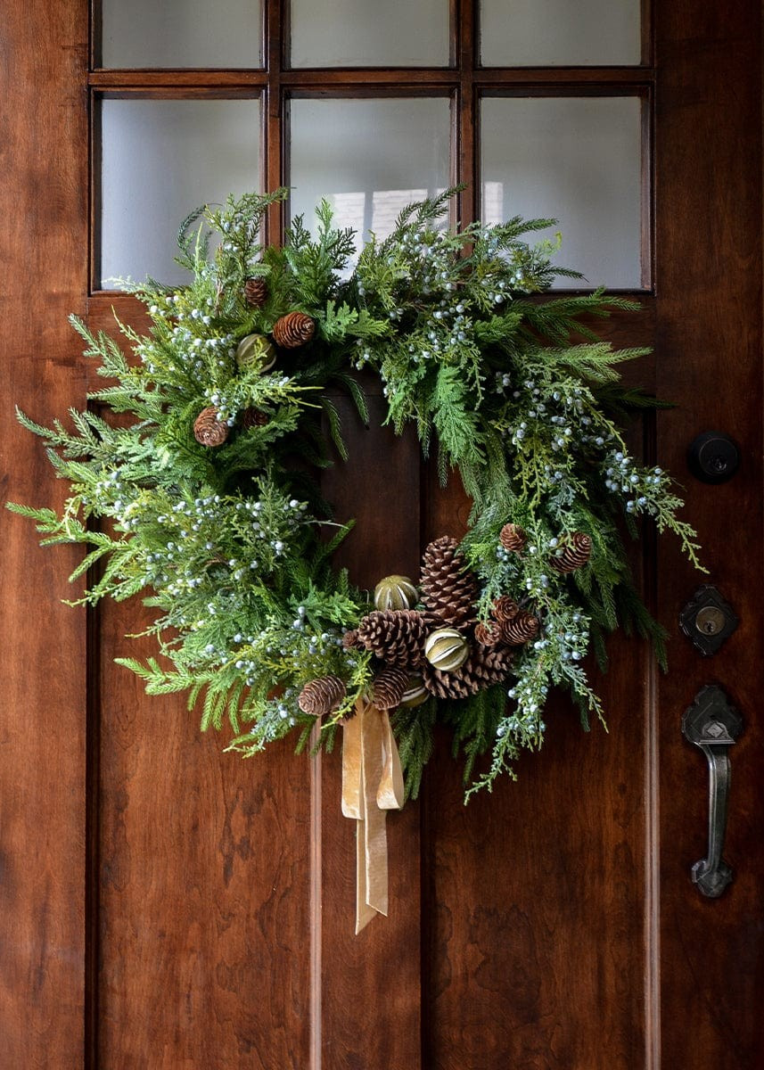Afloral Real Touch Norfolk Pine Wreath - 24 | Afloral (US)