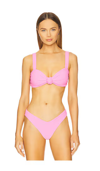 Sophia Bikini Top in Prism Pink | Revolve Clothing (Global)
