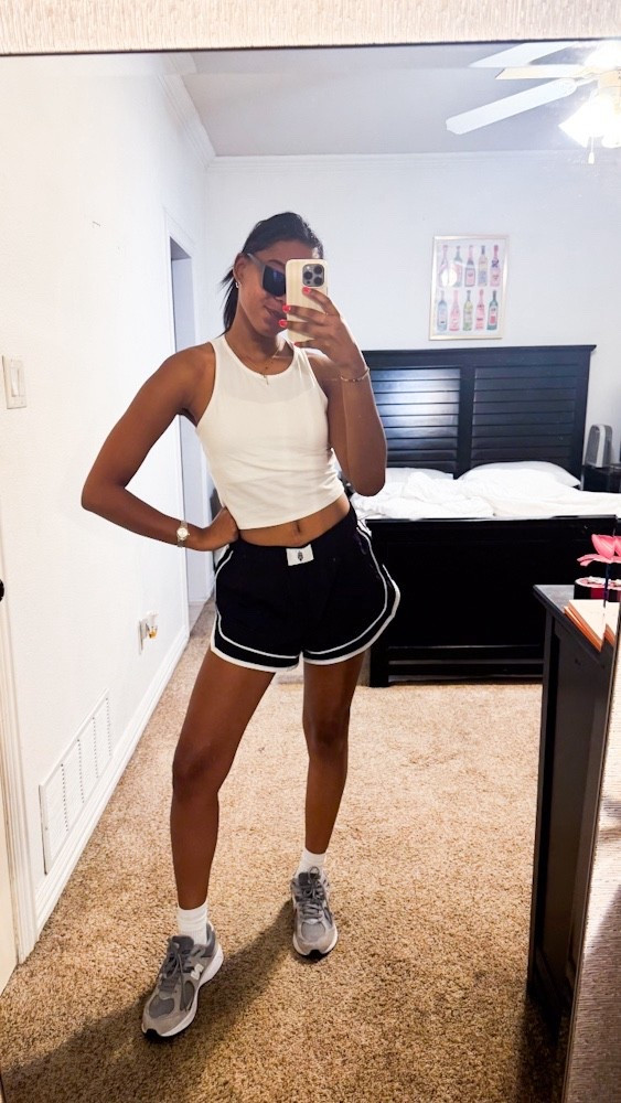 Cute free people shorts! 

#active #workout #walkingoutfit #runningoutfit #activeoutfit #freepeople #athletic #freepeopleshorts #newbalance #tennisshoes 

#LTKActive #LTKFindsUnder100