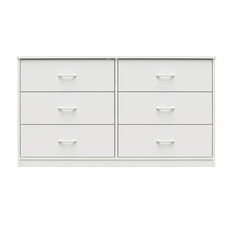 Mainstays Classic 6 Drawer Dresser, White | Walmart (US)
