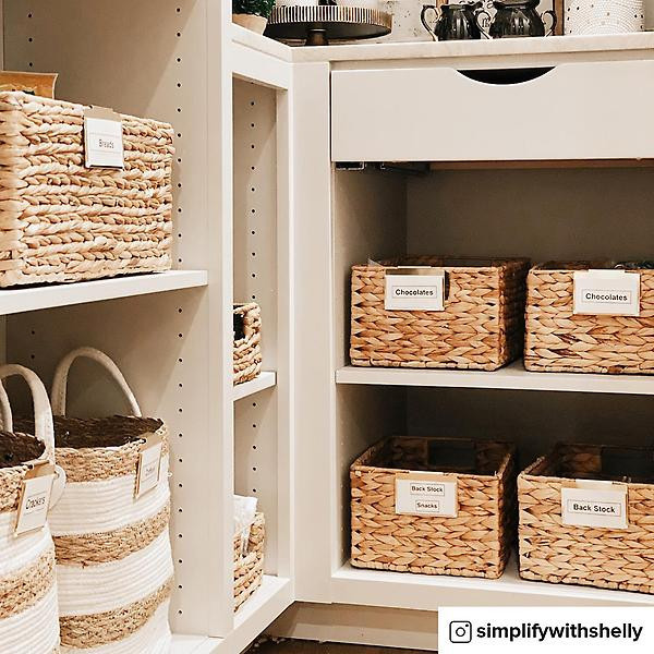 Medium Water Hyacinth Bin Natural | The Container Store