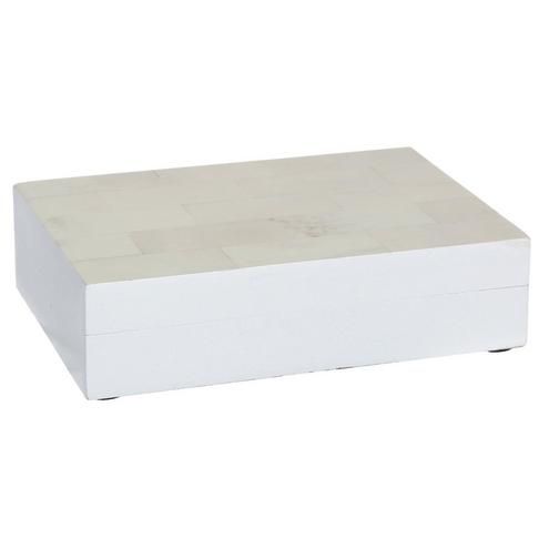 12" Wooden Keepsake Box - White-White-4319161194900   | Burkes Outlet | bealls