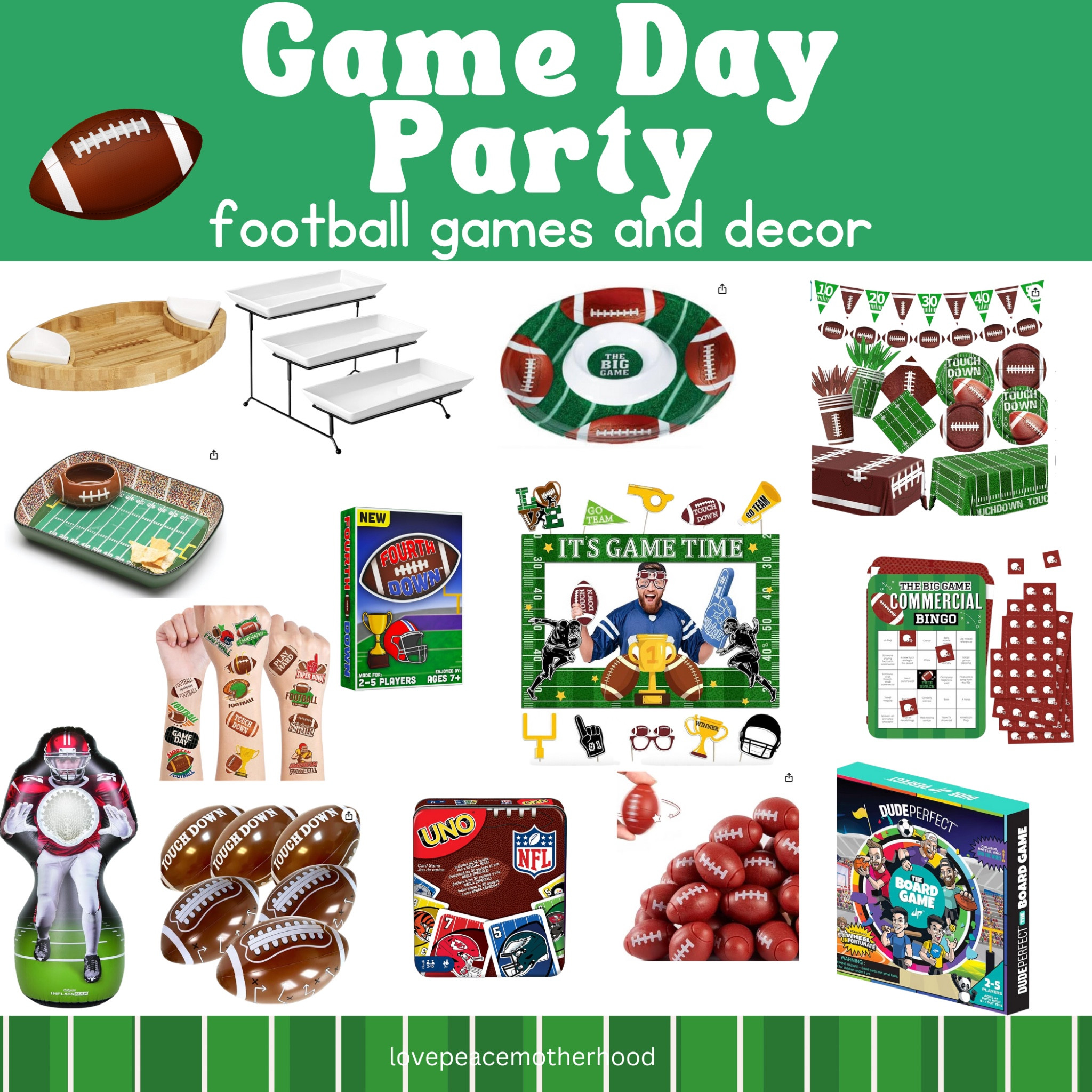 These decorations and table ware are perfect for a football party  

#LTKFamily #LTKHome #LTKParties