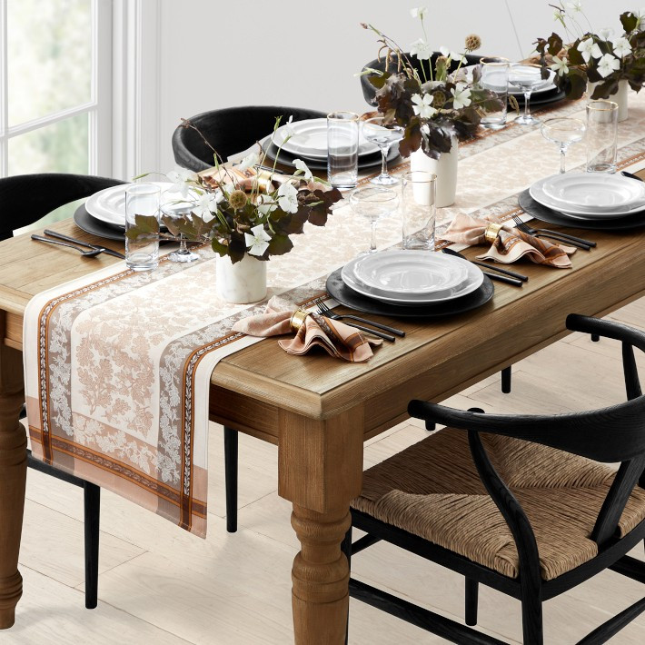Jacquard Foliage Table Runner | Williams-Sonoma