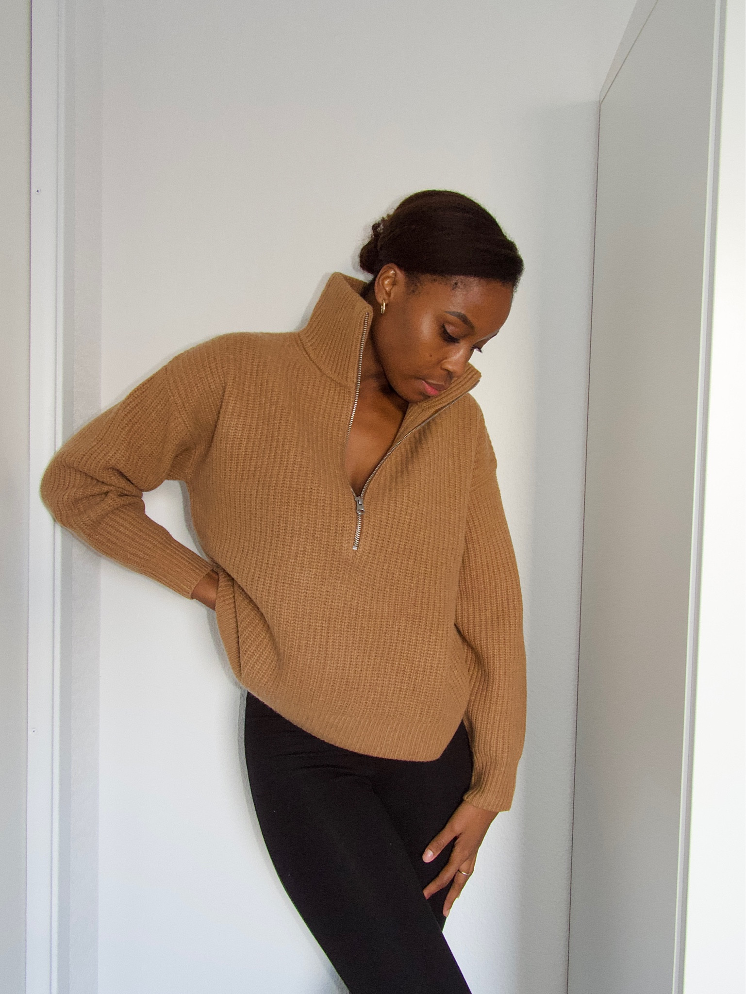 The Felted Merino Half-Zip Sweater curated on LTK