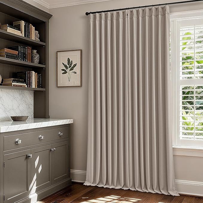 Cortina oscurecedora extra ancha de 70 pulgadas de ancho y 90 pulgadas de largo para sala de esta... | Amazon (US)