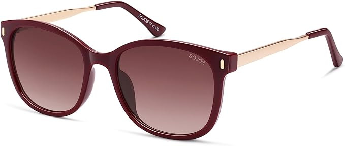 SOJOS Classic Oversized Square Polarized Sunglasses for Women SJ2640 | Amazon (US)