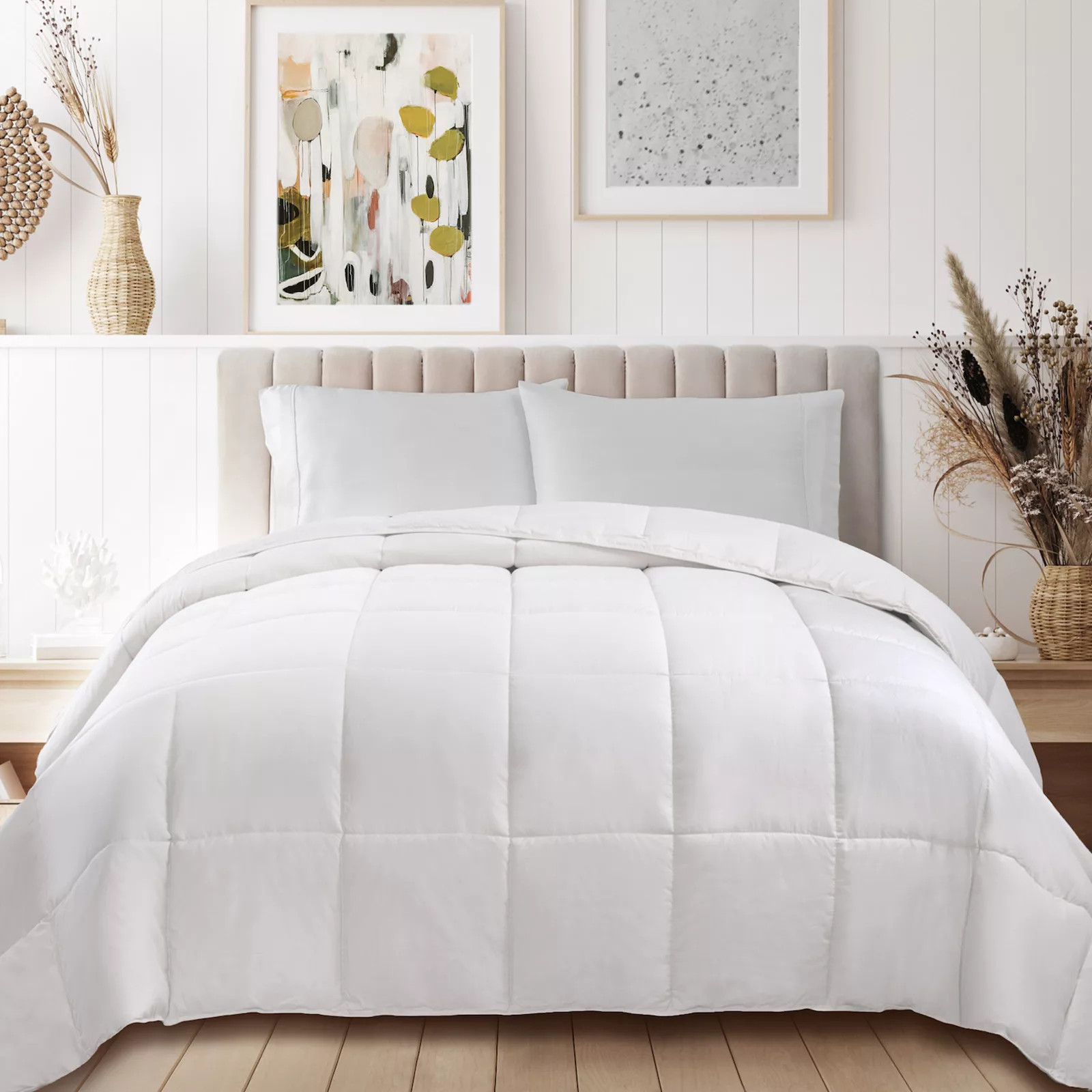 SUPERIOR Classic All-Season Reversible Down Alternative Comforter, White | Kohl's