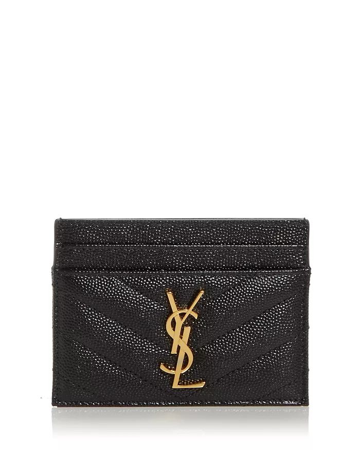 Saint Laurent Monogram Quilted Leather Card Case Handbags - Bloomingdale's | Bloomingdale's (US)