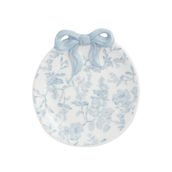 Toile Bow Ring Dish | Mud Pie