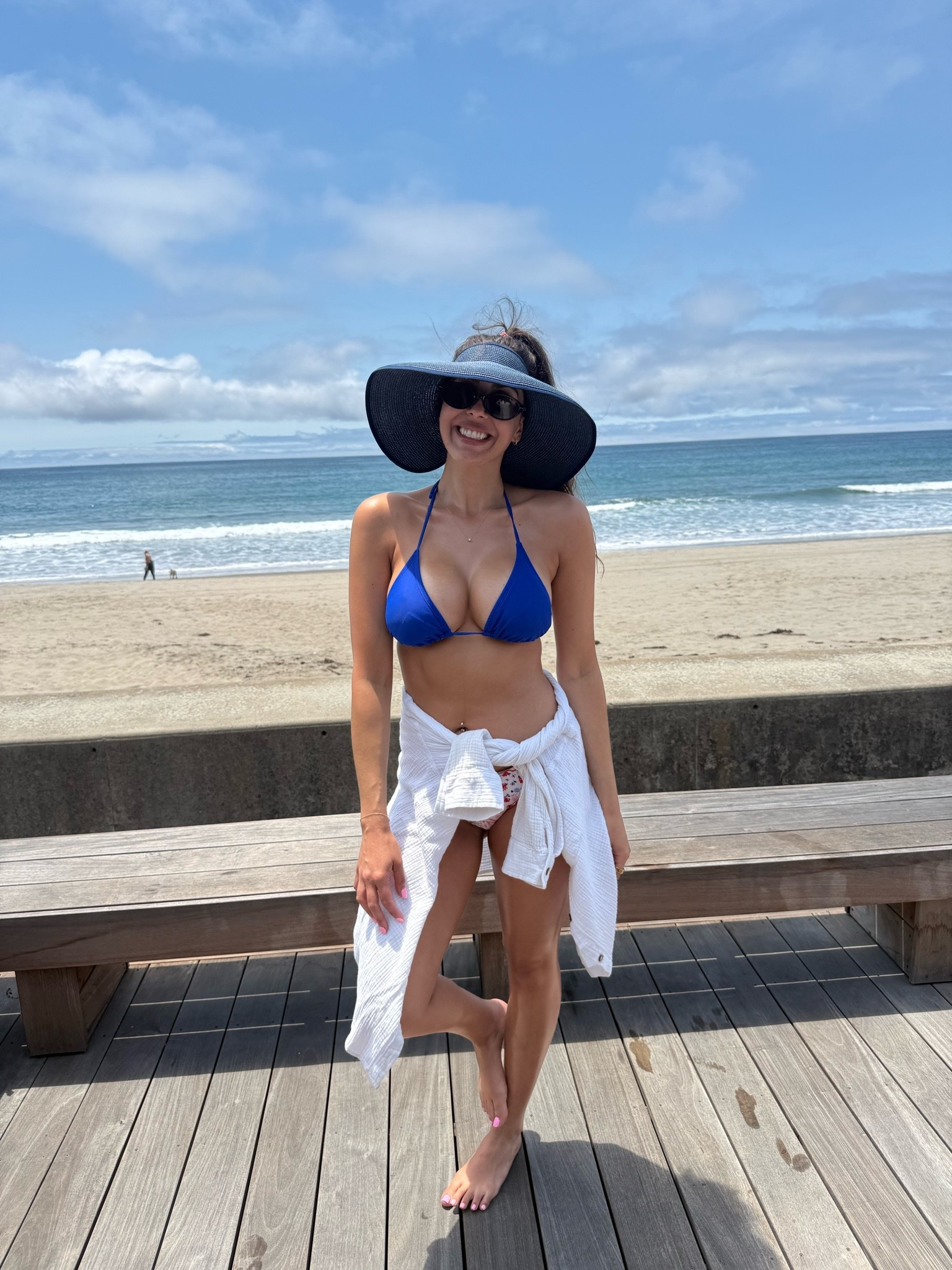 The BEST beach hat. 💙bikini top is old target.

#LTKSwim #LTKTravel