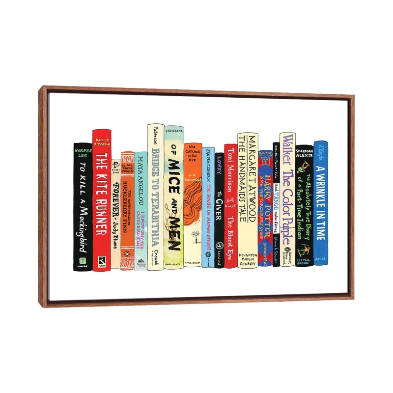 East Urban Home Banned Books by Leah Straatsma - Painting Print | Wayfair | Wayfair North America
