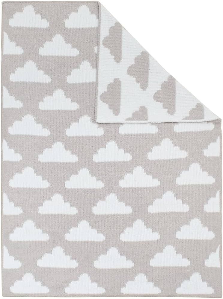 Living Textiles Grey Clouds Chenille Soft Baby Blanket Reversible Premium Cozy Fabric for Best Co... | Amazon (US)