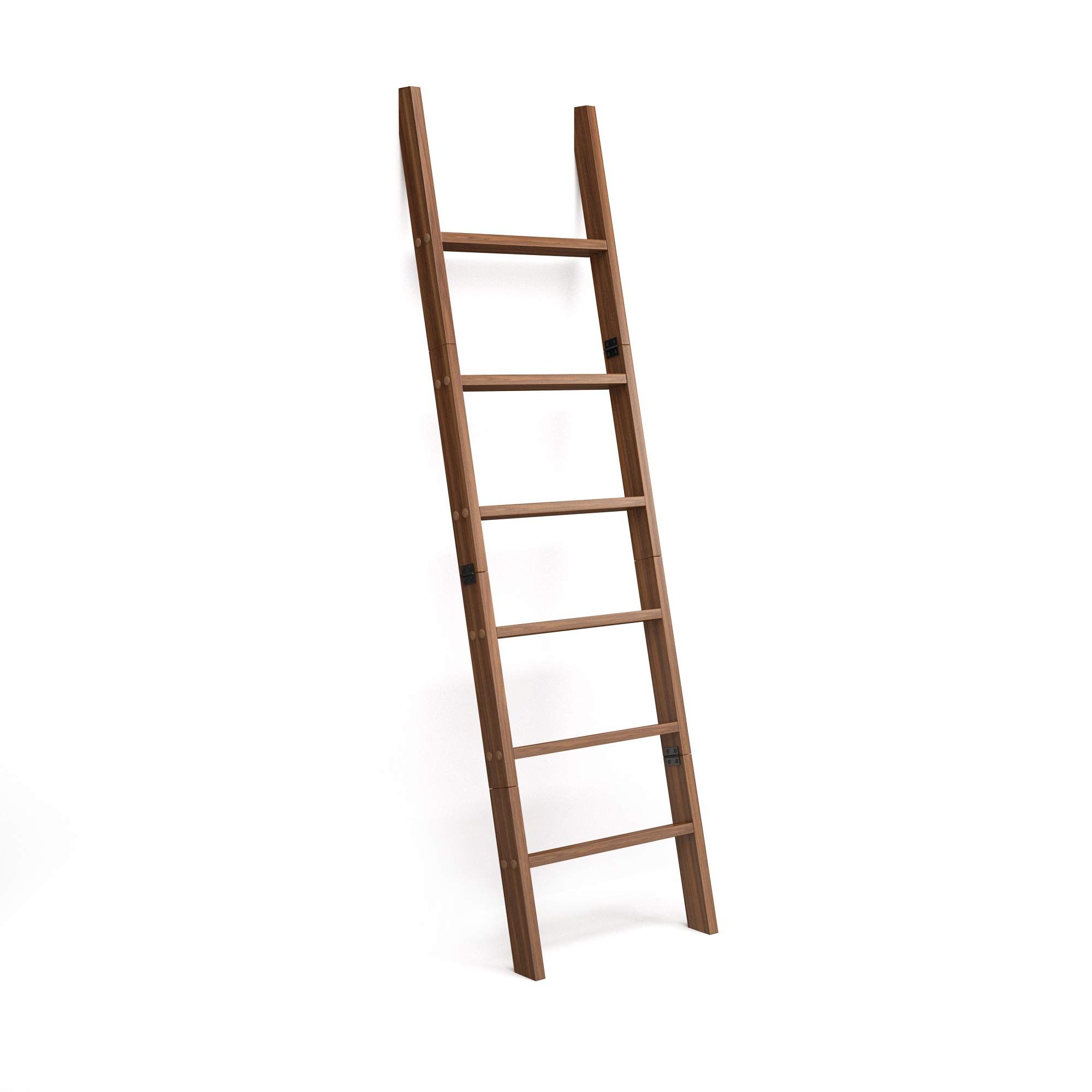 RELODECOR 6-Foot Wall Leaning Blanket Ladder| Laminate Snag Free Construction (Brown) | Amazon (US)